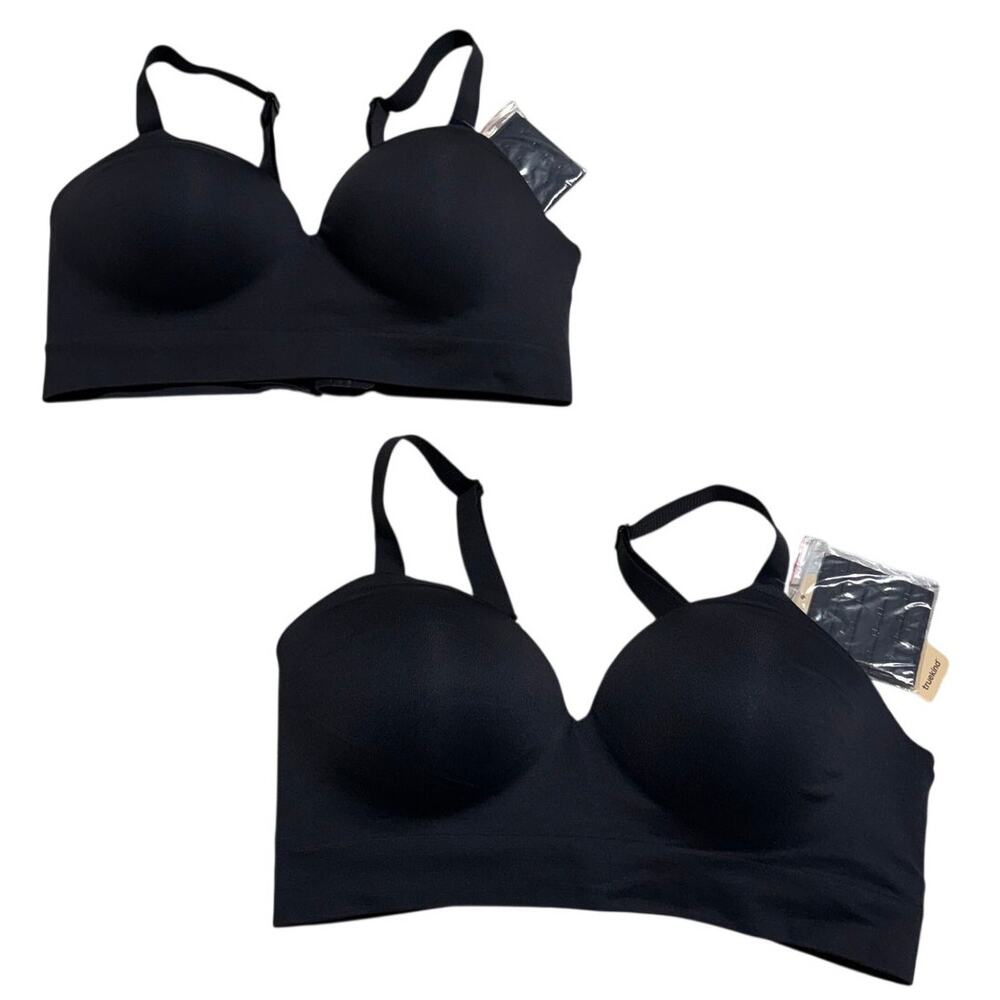 Truekind Wireless Shaping Bras (2) Size XL Neutral T-Shirt Padded Supportive NWT